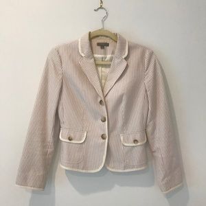 Ann Taylor Searsucker Blazer